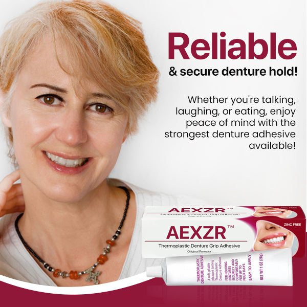 🔥2024 North America Best Seller TOP1🔥AEXZR™ Thermoplastic Denture Grip Adhesive