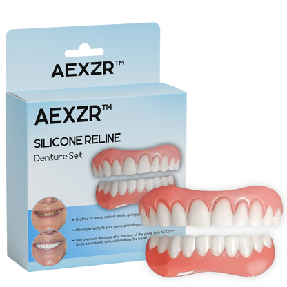 🔥2024Best seller worldwide!🔥AEXZR™ Silicone Reline Denture Set