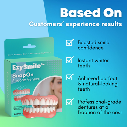 🔥Best seller worldwide!🔥EzySmile™ SnapOn Silicone Veneers