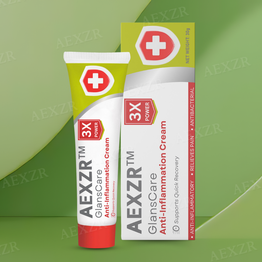 AEXZR™ GlansCare Anti-Inflammation Cream(⏰𝐋𝐢𝐦𝐢𝐭𝐞𝐝 𝐭𝐢𝐦𝐞 𝐝𝐢𝐬𝐜𝐨𝐮𝐧𝐭 𝐋𝐚𝐬𝐭 𝟑𝟎 𝐦𝐢𝐧𝐮𝐭𝐞𝐬⏰)