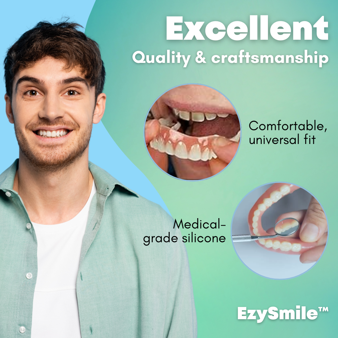 🔥Best seller worldwide!🔥EzySmile™ SnapOn Silicone Veneers