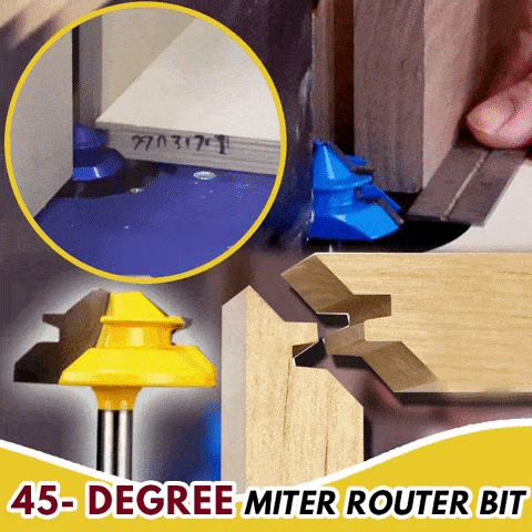 45-Degree Miter Router Bit